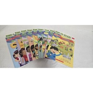LOT OF 9 READY TO READ BOOKS Living In Series Torchlight Level‎ Two Scholastic